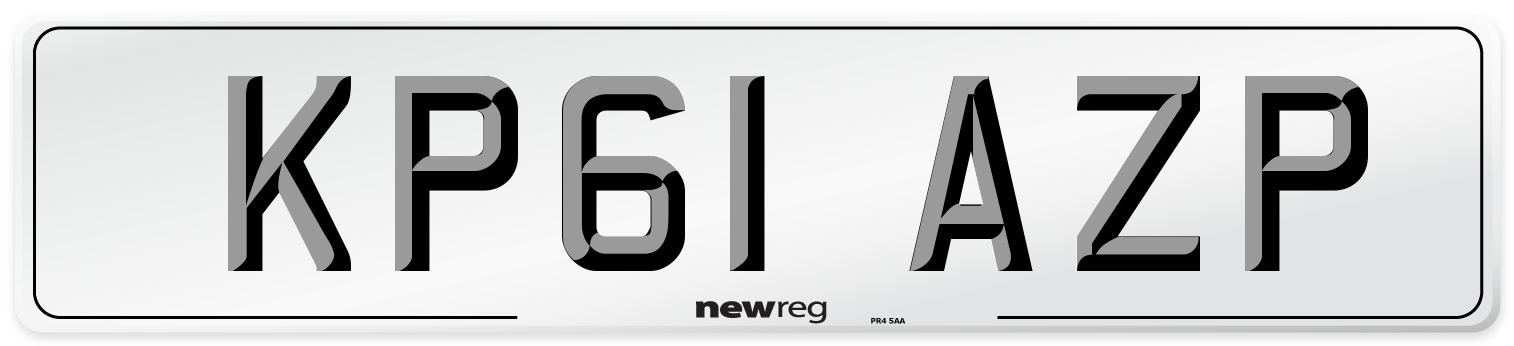 KP61 AZP Number Plate from New Reg